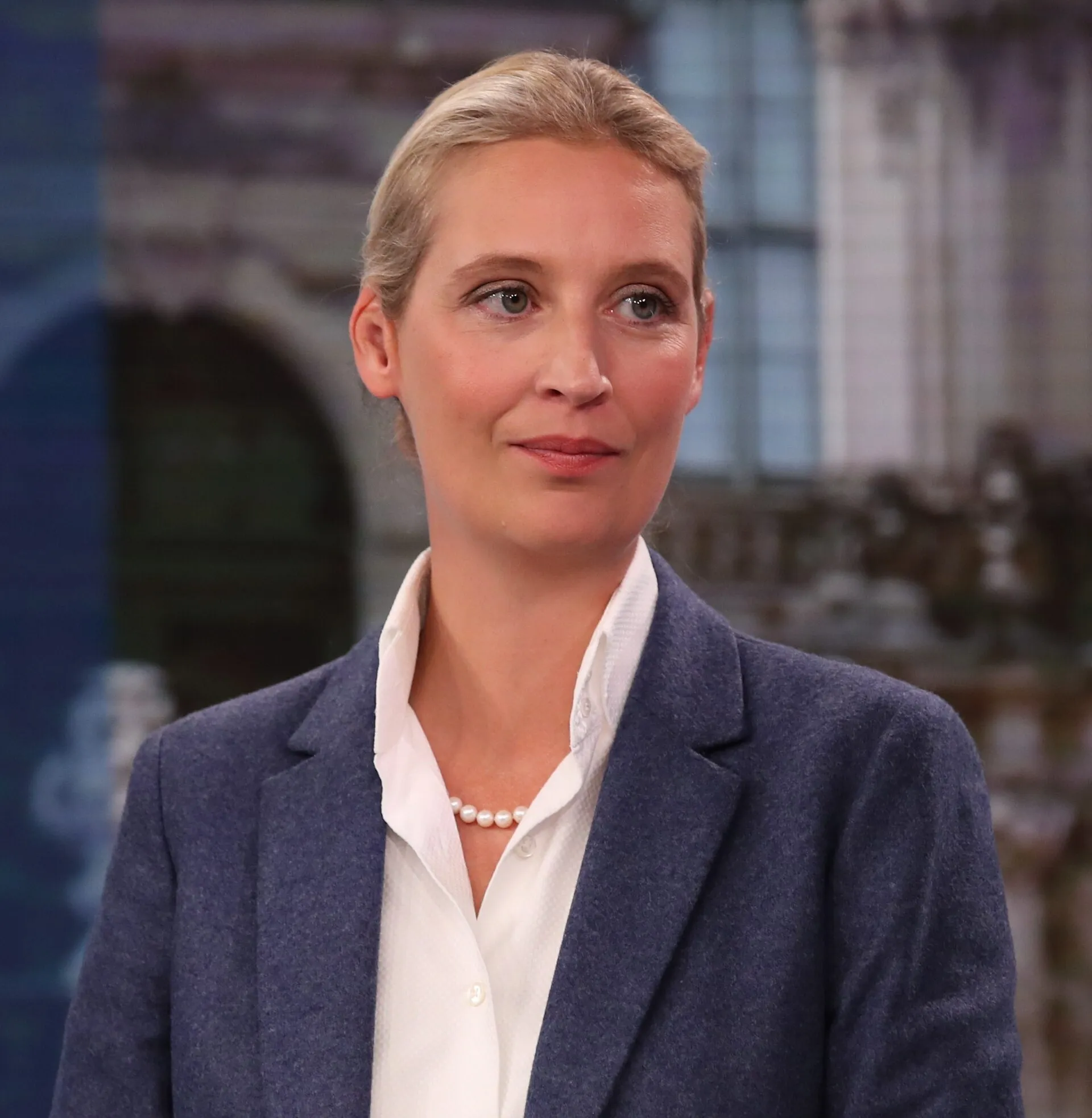 Alice Weidel podczas wieczoru wyborczego w Saksonii w 2019 roku