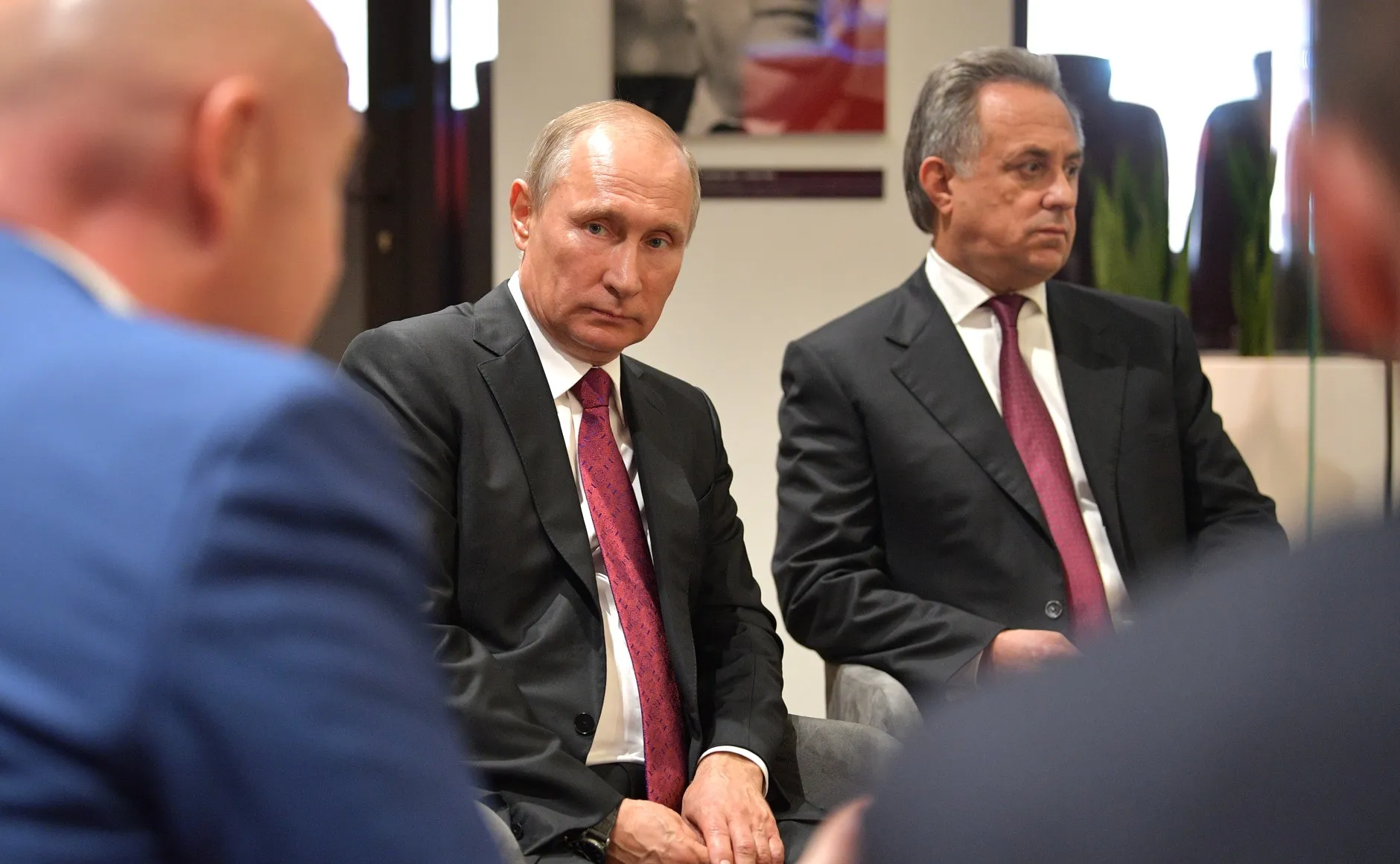 Władimir Putin i Gianni Infantino podczas spotkania w 2017 roku